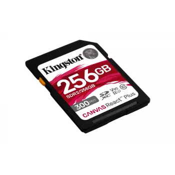 Kingston Technology 256 GB Canvas React Plus SDXC UHS-II 300R/260W U3 V90 για Full HD/4K/8K