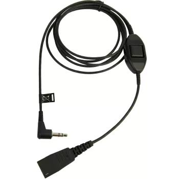 Jabra QD σε 3,5 mm με πλήκτρο απάντησης για Alcatel, καλώδιο, μαύρο
