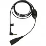 Jabra QD σε 3,5 mm με πλήκτρο απάντησης για Alcatel, καλώδιο, μαύρο