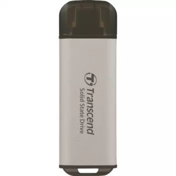 TRANSCEND Esd300s - 512 GB φορητός SSD - USB Type-C - 3D-NAND-Flash - ασημί