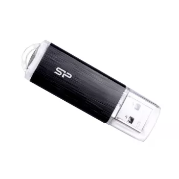 SILICON POWER Ultima U02 - 8 GB USB stick - USB 2.0 - μαύρο