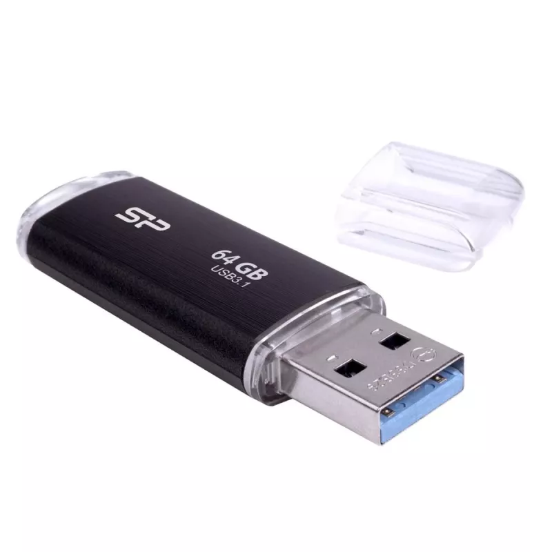 SILICON POWER USB Stick - 64GB Silicon Power USB3.2 B02 μαύρο