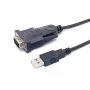 Equip Καλώδιο USB-A σε Σειριακό (DB9), M/M 1,5m, Μαύρο, 1,5 m, USB Type-A, DB-9, αρσενικό, αρσενικό