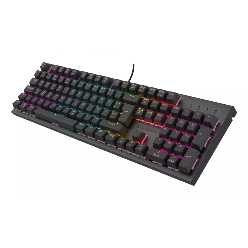 GENESIS NKG-2179 Πληκτρολόγιο Gaming USB QWERTZ Γερμανικό Μαύρο