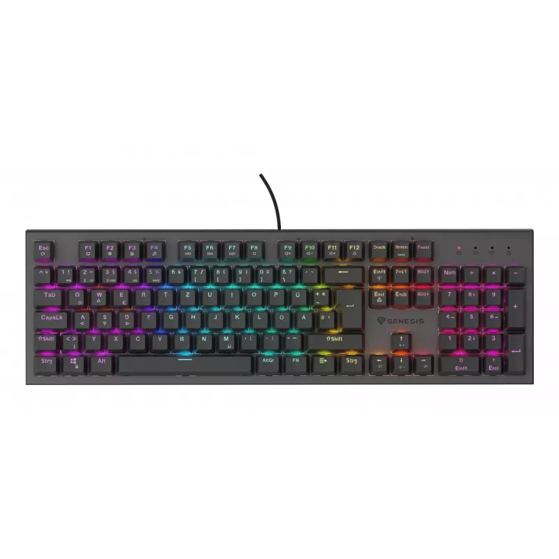 GENESIS NKG-2179 Πληκτρολόγιο Gaming USB QWERTZ Γερμανικό Μαύρο