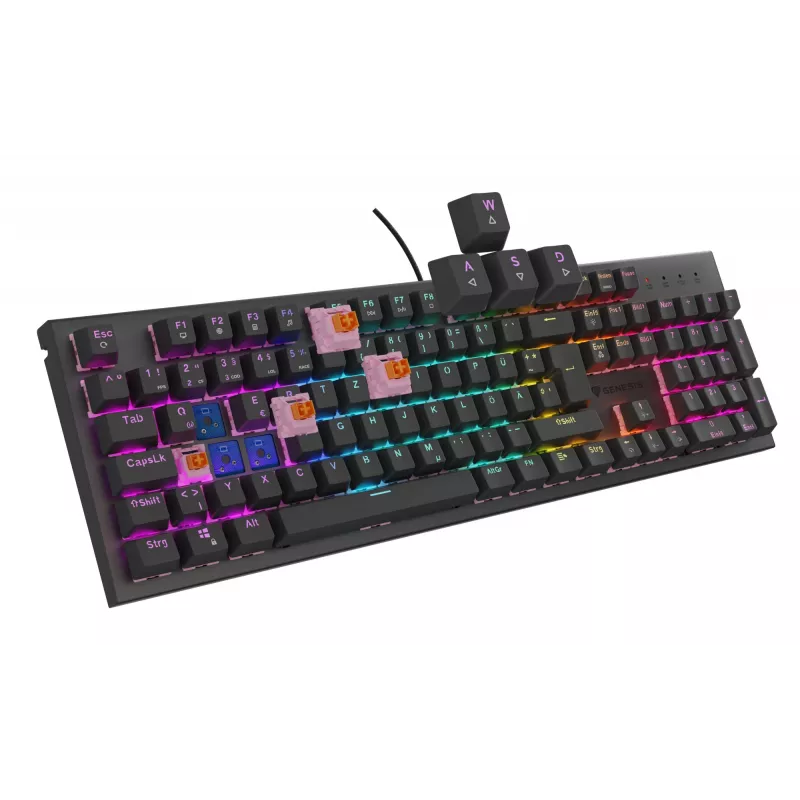GENESIS NKG-2179 Πληκτρολόγιο Gaming USB QWERTZ Γερμανικό Μαύρο