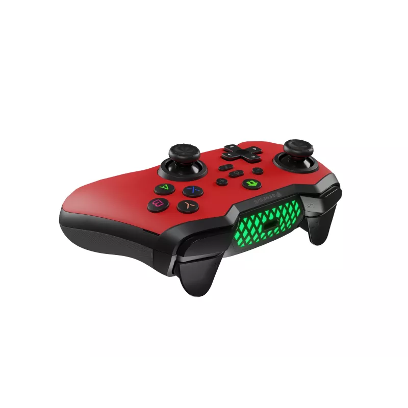GENESIS Mangan 400 Red Bluetooth Gamepad Αναλογικό / Ψηφιακό Android, MAC, Nintendo Switch, PC, iOS