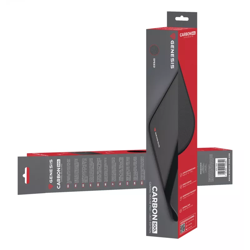 GENESIS Carbon 500 L Gaming-Mauspad Μαύρο