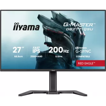 iiyama G-MASTER GB2771QSU-B1 Οθόνη υπολογιστή 68,6 cm (27 ίντσες) 2560 x 1440 Pixel Wide Quad HD Μαύρο