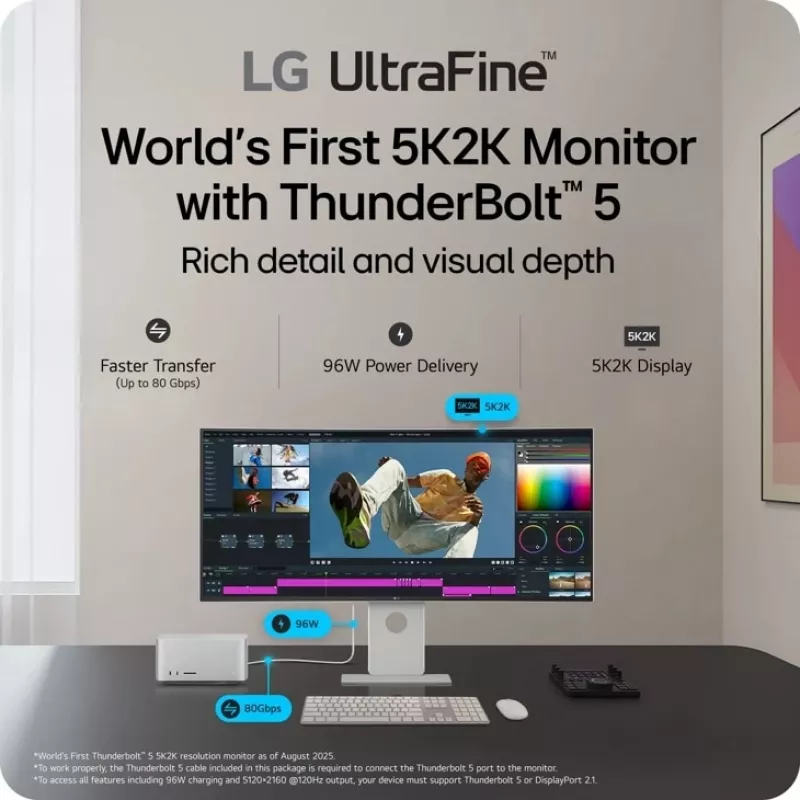 LG 40U990A-W Οθόνη Υπολογιστή 101,6 cm (40 ίντσες) 5120 x 2160 Pixel WUHD Μαύρο