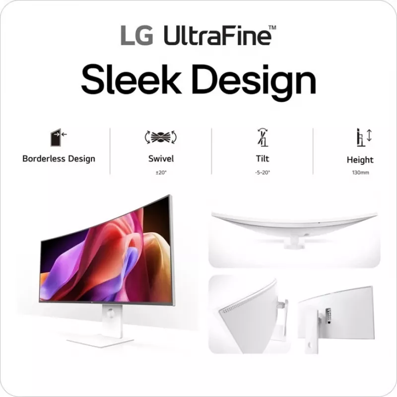 LG 40U990A-W Οθόνη Υπολογιστή 101,6 cm (40 ίντσες) 5120 x 2160 Pixel WUHD Μαύρο