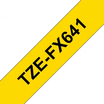 Brother TZE-FX641 TZE-FX Μελανοταινία μαύρο σε κίτρινο TZ