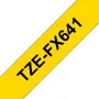 Brother TZE-FX641 TZE-FX Μελανοταινία μαύρο σε κίτρινο TZ