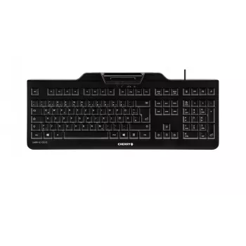 CHERRY KC 1000 SC Ενσύρματο Πληκτρολόγιο Smartcard, Μαύρο, USB (QWERTY - UK)