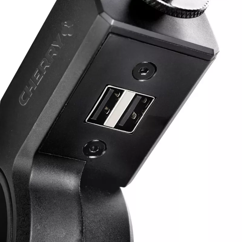 CHERRY MA 6.0 UNI USB, Βάση Γραφείου, Cherry, Μαύρο, 2,5 m, 3/8 & 5/8, Αλουμίνιο
