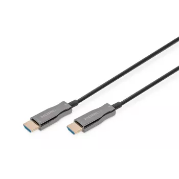 DIGITUS HDMI AOC Υβριδικό Καλώδιο Οπτικών Ινών, Type A M/M, 30m UHD 4K@60Hz, CE, μαύρο