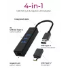 ICY BOX IB-HUB1419-LAN USB 3.2 Gen 1 (3.1 Gen 1) Type-A μαύρο