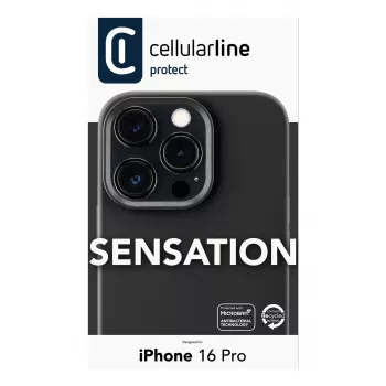 Cellularline Sensation - Θήκη σιλικόνης soft-touch για iPhone 16 Pro