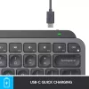 LOGITECH MX Keys Mini Φωτιζόμενο Πληκτρολόγιο - Ασύρματο Bluetooth - Graphite - Azerty Γαλλικό