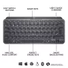 LOGITECH MX Keys Mini Φωτιζόμενο Πληκτρολόγιο - Ασύρματο Bluetooth - Graphite - Azerty Γαλλικό