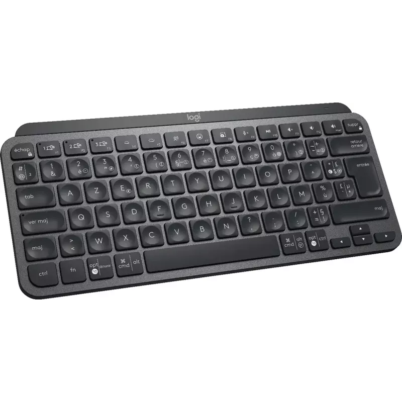 LOGITECH MX Keys Mini Φωτιζόμενο Πληκτρολόγιο - Ασύρματο Bluetooth - Graphite - Azerty Γαλλικό