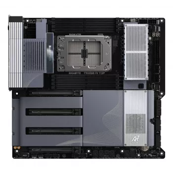 Μητρική GIGABYTE TRX50 AI TOP-2B - Επεξεργαστές AMD Ryzen Threadripper PRO 7000, 16+8+4 Φάσεις Ψηφιακό VRM, έως 5200 MHz DDR5, 4xPCIe 5.0 M.2, Wi-Fi 7, 10 GbE LAN, USB 4