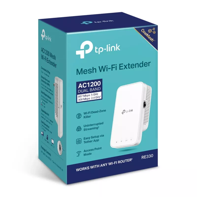 Επαναλήπτης Δικτύου TP-Link AC1200 Mesh Wi-Fi Extender