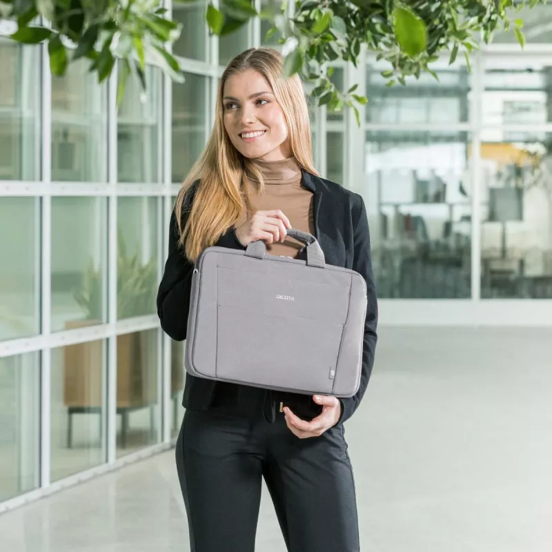 DICOTA Eco Λεπτή Θήκη Base - 11-12,5 inch Τσάντα Notebook - Γκρι / 300d Rpet Πολυεστέρας