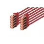 DIGITUS Καλώδιο Patch - CAT6 - S/FTP - Snagless - Cu - 3m - Κόκκινο - Συσκευασία 10 τεμ.