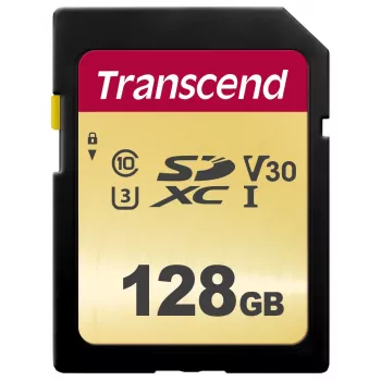 Μνήμη Flash Transcend 128 GB SDXC UHS-I 500S
