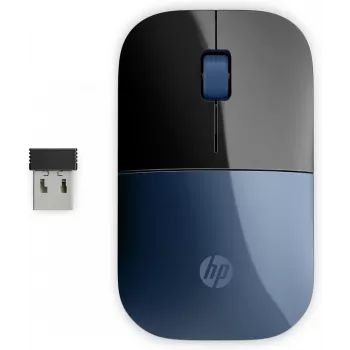 HP Z3700 μπλε ασύρματο ποντίκι, αμφίχειρο, οπτικό, RF Wireless, 1200 DPI, μπλε