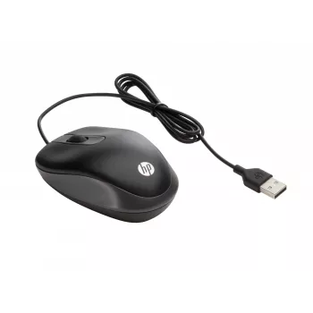 HP USB Travel Mouse, αμφίχειρο, οπτικό, USB Type-A, 1000 DPI, μαύρο