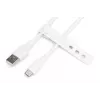 Καλώδιο φόρτισης σιλικόνης DIGITUS USB-C USB-A - USB-C USB 2.0 60W - 2m λευκό
