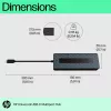 HP Universal USB-C Multiport Hub USB 3.2 Gen 1 Type-C μαύρο