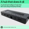 HP Universal USB-C Multiport Hub USB 3.2 Gen 1 Type-C μαύρο