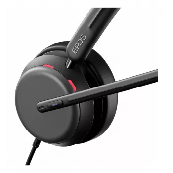 Lenovo 4Z21P85373 ακουστικά/headset ενσύρματο headset με βραχίονα κεφαλής για γραφείο/callcenter USB Type-C / USB Type-A μαύρο