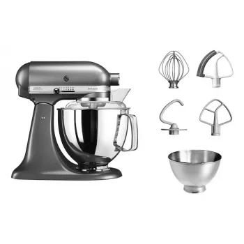 Κουζινομηχανή KITCHENAID Artisan 300 W 4,8 L Μπολ ανοξείδωτου χάλυβα Ασημί