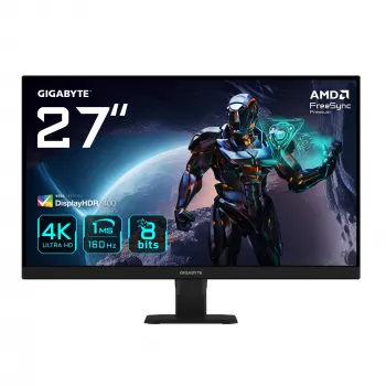 GIGABYTE GS27U 27 ίντσες UHD Οθόνη gaming – 3840 x 2160, 160 Hz, 1 ms, 350 cd/m², Display HDR400, HDMI 2.1, DisplayPort 1.4