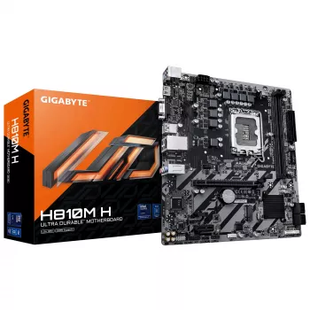 Μητρική πλακέτα GIGABYTE H810M H Micro ATX, chipset Intel H810, LGA 1851, DDR5, 2x DIMM έως 128 GB, PCIe 4.0, HDMI 2.1
