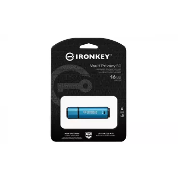Kingston Technology IronKey 16GB Vault Privacy 50 AES-256 κρυπτογραφημένο, FIPS 197