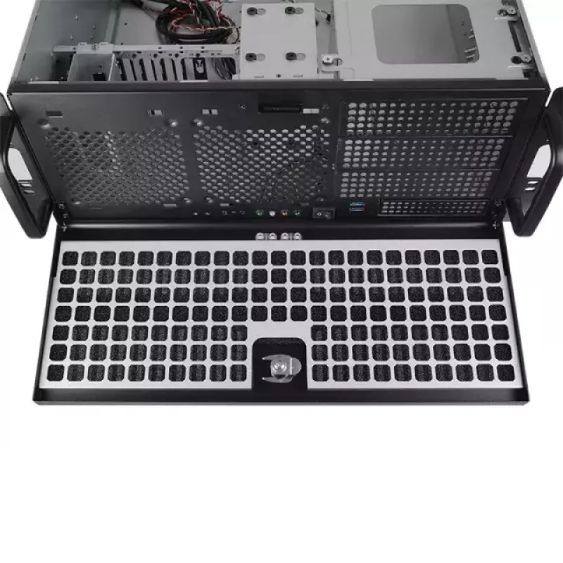 Chieftec UNC-409S-B-OP θήκη διακομιστή rack 19 ιντσών 4U, 3x 5,25" + 1x 3,5" εξωτερικές θέσεις, μαύρη