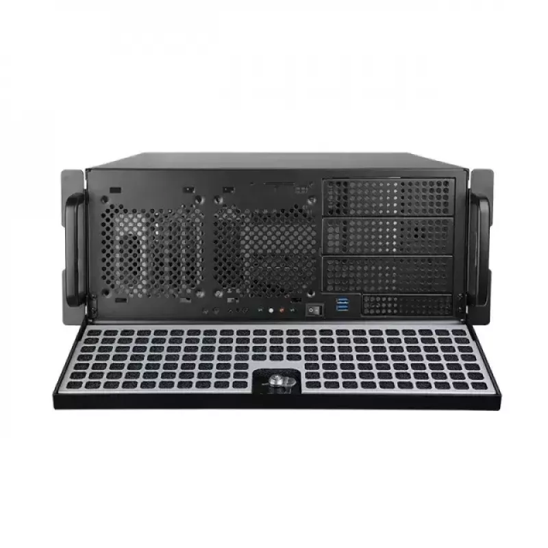 Chieftec UNC-409S-B-OP θήκη διακομιστή rack 19 ιντσών 4U, 3x 5,25" + 1x 3,5" εξωτερικές θέσεις, μαύρη