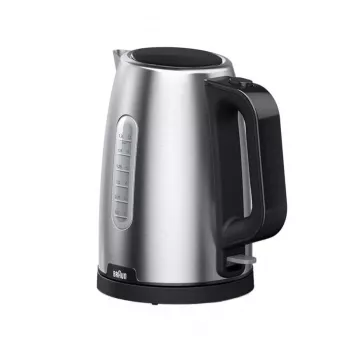 Braun PurShine WK102AI-WK1500BK Βραστήρας 1,7 L 2200 W Μαύρο, Ανοξείδωτο Ατσάλι