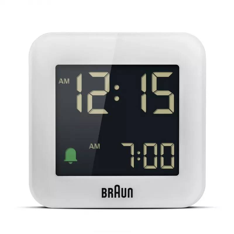 Braun BC08 Ψηφιακό Ξυπνητήρι Λευκό