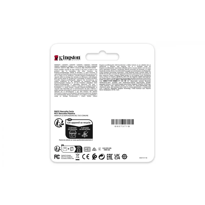 Kingston Technology 64 GB SDXC Βιομηχανική Μνήμη Flash UHS-I pSLC