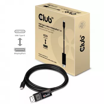 CLUB3D Καλώδιο USB Type-C σε DP 1.4 8K60Hz M/M 1,8m/5,9ft
