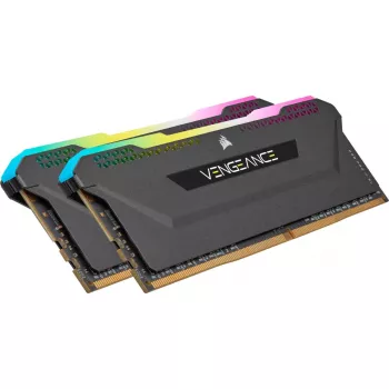 CORSAIR Μνήμη 32GB DDR4 3200MHz C16 (2x16gb) Vengeance RGB Pro Μαύρο