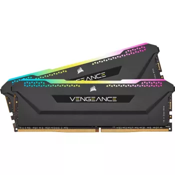 CORSAIR Μνήμη 32GB DDR4 3200MHz C16 (2x16gb) Vengeance RGB Pro Μαύρο