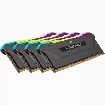 CORSAIR Μνήμη 64GB DDR4 (4 x 16GB) DRAM 3200MHz C16 Κιτ μνήμης Vengeance RGB Pro SL Μαύρο
