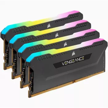 CORSAIR Μνήμη 64GB DDR4 (4 x 16GB) DRAM 3200MHz C16 Κιτ μνήμης Vengeance RGB Pro SL Μαύρο